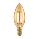 Eglo LED Filament Leuchtmittel Kerze 4W = 30W E14 Gold...
