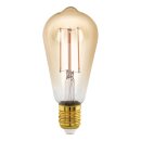 Eglo LED Filament Leuchtmittel Edison ST64 4W = 28W E27 Gold 300lm extra warmweiß 1700K DIMMBAR
