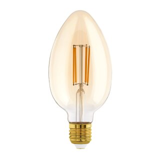 Eglo LED Filament Leuchtmittel Vintage B80 4,5W = 40W E27 Gold 470lm extra warmweiß 2200K DIMMBAR