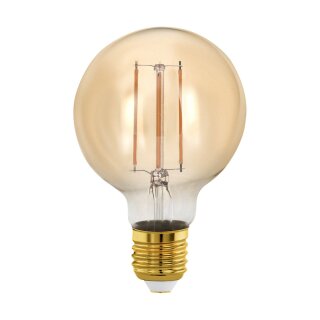 Eglo LED Filament Leuchtmittel Globe G80 4W = 28W E27 Gold 300lm extra warmweiß 1700K DIMMBAR