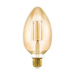 Eglo LED Filament Leuchtmittel Vintage B80 4W = 35W E27 Gold 380lm extra warmweiß 2200K