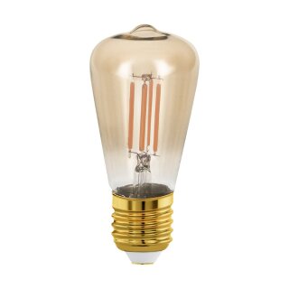 Eglo LED Filament Leuchtmittel Edison ST48 4W = 28W E27 Gold 300lm extra warmweiß 1700K DIMMBAR