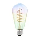 Eglo LED Spiral Filament Leuchtmittel Edison ST64 4W E27...