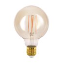 Eglo LED Filament Leuchtmittel Globe G95 4W = 31W E27 Gold 350lm extra warmweiß 2200K