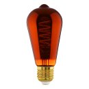 Eglo LED Spiral Filament Leuchtmittel Edison ST64 4W E27...