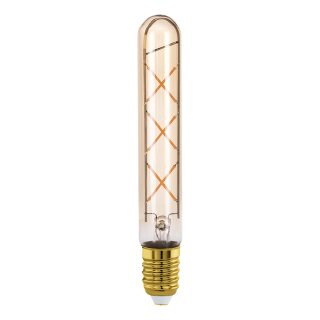 Eglo LED Filament Leuchtmittel Röhre T30 4W = 32W E27 Gold 350lm extra warmweiß 2200K