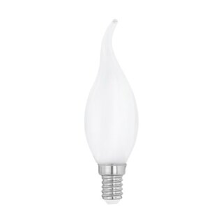 Eglo LED Filament Windstoß Kerze 4W = 40W E14 opal 470lm Warmweiß 2700K