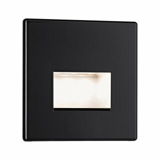Paulmann LED Wandeinbauleuchte Edge Quadro Set 80x5mm Schwarz matt 1,2W 50lm Warmweiß 2700K
