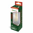 Spectrum LED Filament Leuchtmittel Kerze 4W E14 klar 340lm extra warmweiß 1800K