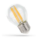 Spectrum LED Filament Leuchtmittel Tropfenform Kugel 4W E27 klar 340lm extra warmweiß 1800K