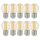 10 x LED Filament Leuchtmittel Tropfenform Kugel 4W E27 klar 340lm extra warmweiß 1800K