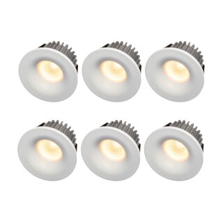 6 x LED Design Einbauleuchte Mini Rund 4W 200lm warmweiß...
