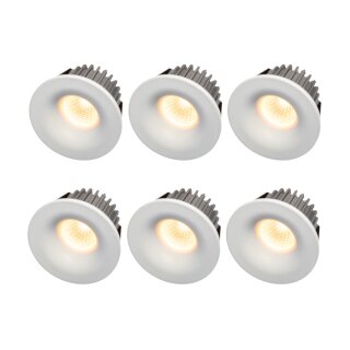 6 x LED Design Einbauleuchte Mini Rund 4W 200lm warmweiß Downlight 38°