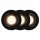 3 x Nordlux LED Smart Einbauleuchte Carina Schwarz rund 3 x 4W GU10 345lm 2200-6500K Dimmbar App Google Alexa Bluetooth