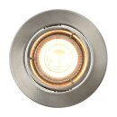 3 x Nordlux LED Smart Einbauleuchte Carina Nickel gebürstet rund 3 x 4W GU10 345lm 2200-6500K Dimmbar App Google Alexa Bluetooth