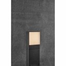 Nordlux LED Außenleuchte Pollerleuchte Piana Schwarz 30cm IP54 7,2W 410lm warmweiß 2700K