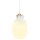 Nordlux Pendelleuchte Raito Oval Weiß/Messing Ø22,5cm max. 25W E27 ohne Leuchtmittel kürzbar
