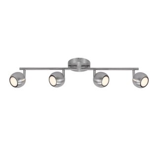 Nordlux LED Deckenstrahler Chicago Stahl gebürstet 4 x 4,6W GU10 1380lm warmweiß 2700K schwenkbar