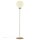 Nordlux Stehleuchte Raito Weiß/Messing 150cm max. 25W E27 ohne Leuchtmittel mit Schalter