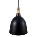 Nordlux Pendelleuchte Moku Schwarz Ø29cm max. 60W E27 ohne Leuchtmittel kürzbar