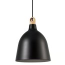 Nordlux Pendelleuchte Moku Schwarz Ø29cm max. 60W E27 ohne Leuchtmittel kürzbar