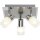 Brilliant LED Deckenleuchte Lea Chrom 4 x 3W E14 1350lm warmweiß 2700K schwenkbar
