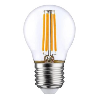 LightMe LED Filament Tropfenform P45 6,5W = 60W E27 klar 810lm warmweiß 2700K 320°