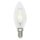 LightMe LED Filament Leuchtmittel Kerze 5W = 40W E14 klar 470lm warmweiß 2700K 320° DIMMBAR