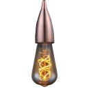 Pendelleuchte Aluminium Kupfer 159cm max. 100W E27 ohne Leuchtmittel