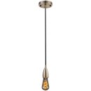 Pendelleuchte Aluminium Messing 159cm max. 100W E27 ohne...