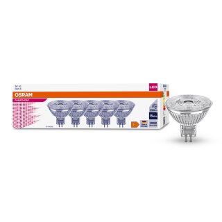 5 x Osram LED Parathom MR16 Glas Reflektor 2,6W = 20W GU5,3 12V 230lm warmweiß 3000K 36°