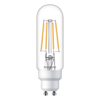 Philips LED Filament Leuchtmittel Röhre T30 4,5W = 40W GU10 klar 470lm warmweiß 2700K