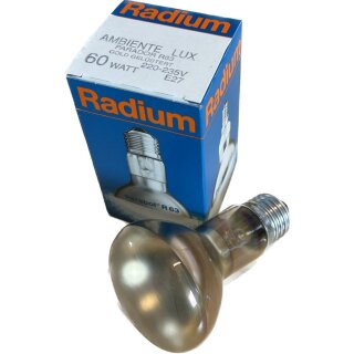 Radium Reflektor Glühbirne R63 Ambiente Lux Parador 60W E27 matt Gold Glühlampe warmweiß dimmbar