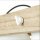 Brilliant Pendelleuchte Plow Weiß/Holz 95cm max. 5 x 10W E27 ohne Leuchtmittel kürzbar