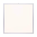 Brilliant LED Smart Aufbau Panel Flat Wiz Alu/Weiß 60x60cm 42W 3310lm CCT 2700K-6200K Dimmbar App Google Alexa