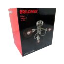 Briloner Deckenleuchte Nickel matt/Braun 47cm max. 3 x 5,5W E14 ohne Leuchtmittel