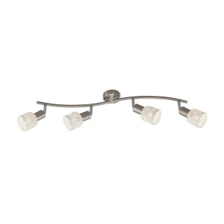 Briloner Deckenleuchte Strahler Nickel matt max. 4 x 5,5W E14 ohne Leuchtmittel schwenkbar