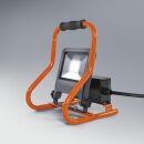 Ledvance LED Arbeitsleuchte Fluter R-Stand Grau/Orange IP44 30W 2700lm Neutralweiß 4000K + 2 Steckdosen