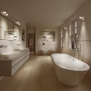 Ledvance LED Smart+ Badezimmerleuchte chrom IP44 20W 1560lm NCC 2700K-6500K Dimmbar schwenkbar Alexa Google WiFi
