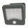 Müller-Licht LED Solar Gartenleuchte Fluter Grau IP44 1,5W 125lm Tageslicht 6500K kaltweiß mit Sensor
