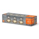 3 x Ledvance LED Einbaustrahler Recess Gebürsteter...