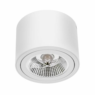 Spectrum Aufbauleuchte Chloe AR111 Weiß rund Ø13,9cm max. 50W GU10 ohne Leuchtmittel schwenkbar