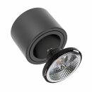 Spectrum Aufbauleuchte Chloe AR111 Schwarz rund Ø13,9cm max. 50W GU10 ohne Leuchtmittel schwenkbar