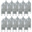 20 x Radium Halogen Leuchtmittel Stiftsockel 20W G9 klar 235lm warmweiß 2700K dimmbar