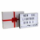 B.K.Licht LED Lichtbox Leuchtkasten A3 42 x 30cm 4W IP20 USB oder 6 x AA Batterie mit 120 Buchstaben