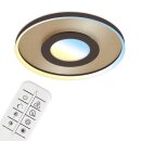 Briloner LED Deckenleuchte Gold rund Ø49,5cm 25W 3000lm Warmweiß - Kaltweiß dimmbar mit Fernbedienung