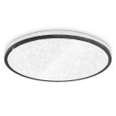 B.K.Licht LED Deckenleuchte Schwarz rund Ø33cm 18W...