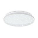 B.K.Licht LED Deckenleuchte Weiß rund Ø28cm...