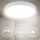 B.K.Licht LED Deckenleuchte Weiß matt rund Ø33,5cm 15W 1500lm Neutralweiß 4000K