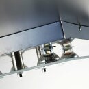 B.K.Licht LED Deckenleuchte Nickel matt quadratisch 25cm 4 x 3W GU10 1000lm warmweiß 3000K